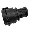 ABS Heater Hose Fitting with Clip-Side Connection and Ribbed Hose End 95089363 95089364 for Automotive Heater-Hose Replacement Work
