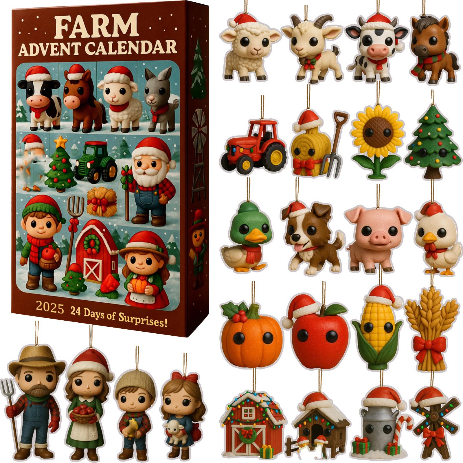 Arrival Calendar Includes Christmas Decorations. Arrival Calendar Christmas Countdown One Size
