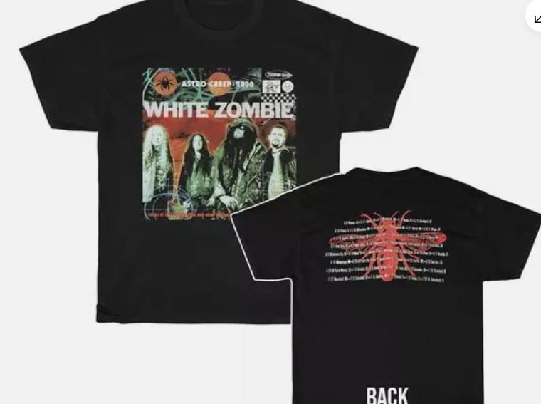 Vintage 2000 White Zombie Astro-Creep 2000 Tour T-shirt size S-5XL S