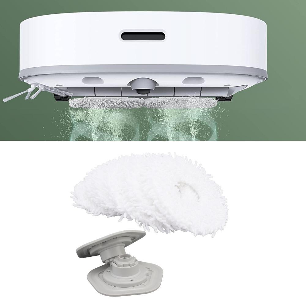 8PCS Snap Fit Vacuum Floor Mop Mop Pads Replacement for Dreame W10 /W10 Pro Dust Removal