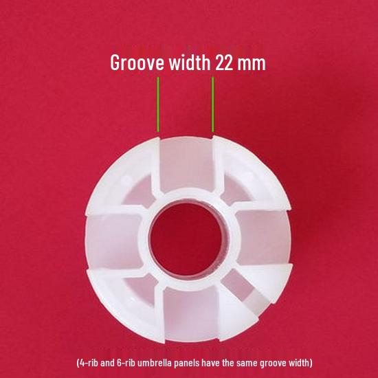 Zestaw parasoli przeciwsłonecznych: Nakrętka, Rama, Osłona ochronna, Duży korek, Tarcze górna/środkowa/dolna, Tuleja, Dolna sekcja słupka