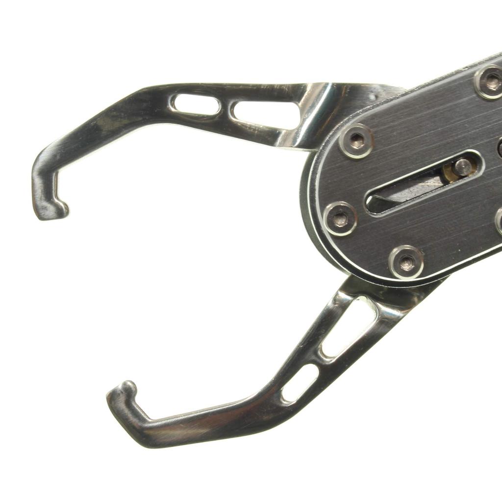 1091 Fish Carbon Fiber Fish Grip (Iregui) Grip, Pistol-Shaped (Silver)