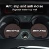 Car Water Cup Pad Car Coaster Anti-Slip Drink Holder Mat Leather For Mercedes Benz B/C/E/S Class A Class C200L GLC GLK CLA GLA RI3
