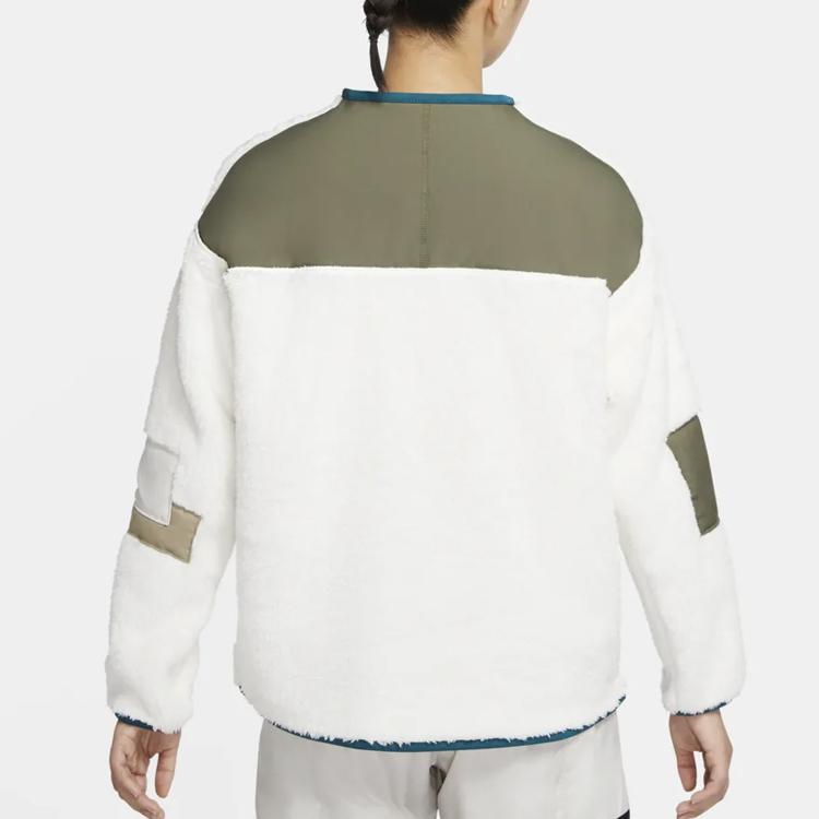 Nike Full Zip Loose Fit Jacket Women Jacket White DC6734-133