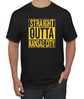 Straight Outta Kansas City KC Fan Fantasy Football Sport T-Shirt