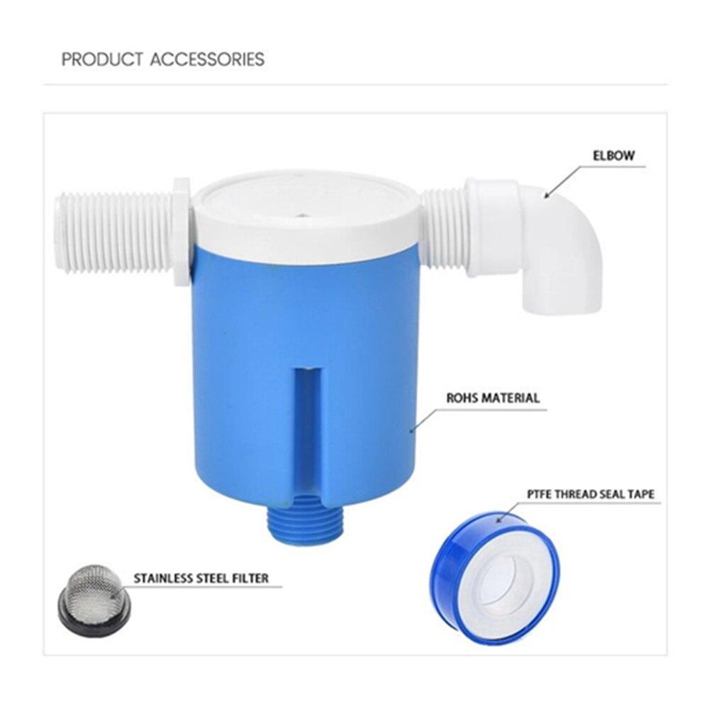 Practical Water Level Control Durable Replacement Full Automatic Float Valve Anti Corrosion Nylon Ball Valve