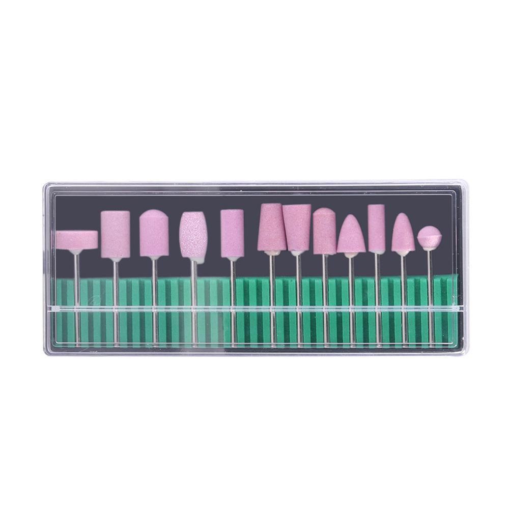 

Инструмент для полировки ногтей и удаления омертвевшей кожи Керамические шлифовальные головки Аксессуары 12 grinding heads