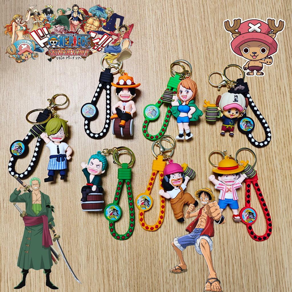 

One Piece Luffy & Ace Cartoon Keychain Ornament - Cute Gift