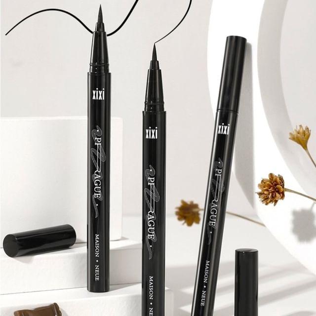 xixi - Straight Line Dense Liquid Eyeliner - (1-2) #01 - 0.6ml