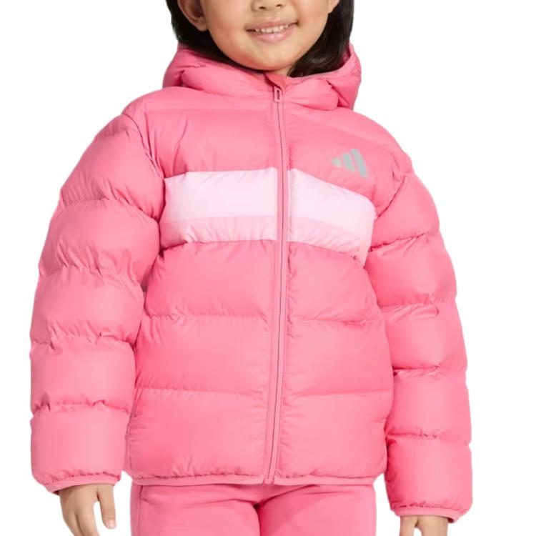 

Adidas Padded Jacket Pink Fusion Children Aged 3 7 Years Old JW2454 128