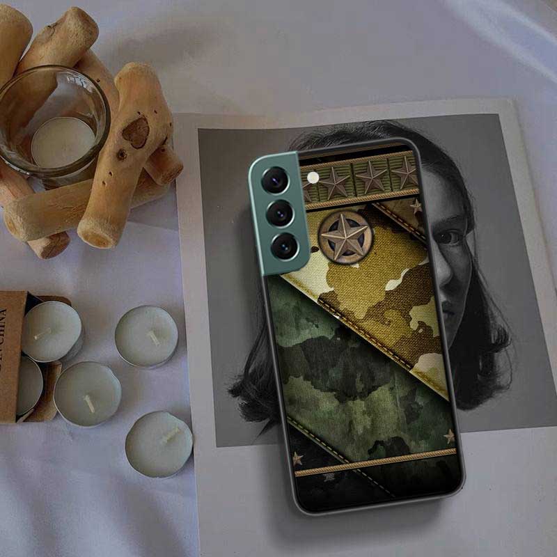 Kamuflażowy Kolor Etui Na Telefon Dla Samsung A16 A26 A36 A56 Galaxy A02S A12 A52S A13 A23 A33 A53 A54 A34 A24 A14 A22 A32 A42 A72 Cov