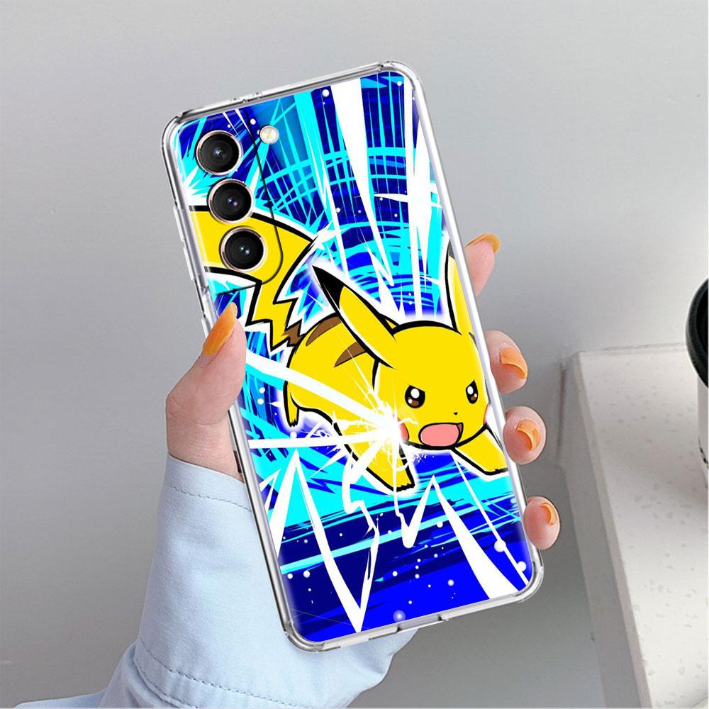 

Прозрачный чехол для Samsung Galaxy S22 S20 FE S21 S10 S9 Plus Note 20 Ultra 10 Lite, прозрачный чехол для телефона с рисунком аниме Покемон Samsung Note 9