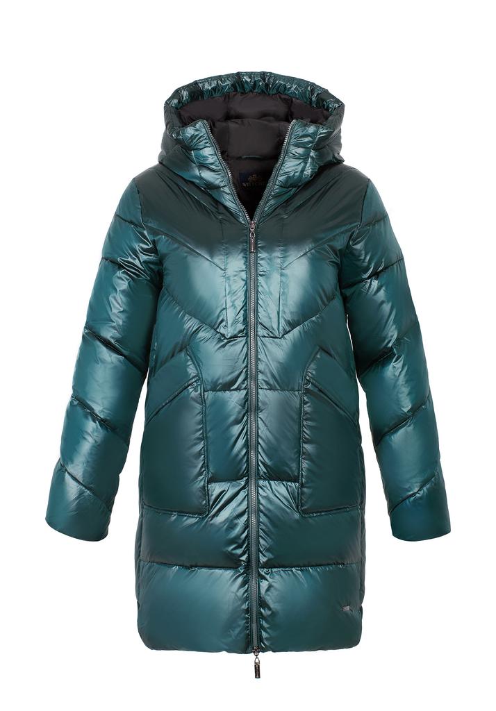 Wittchen Women's Green Nylon Hooded Down Coat