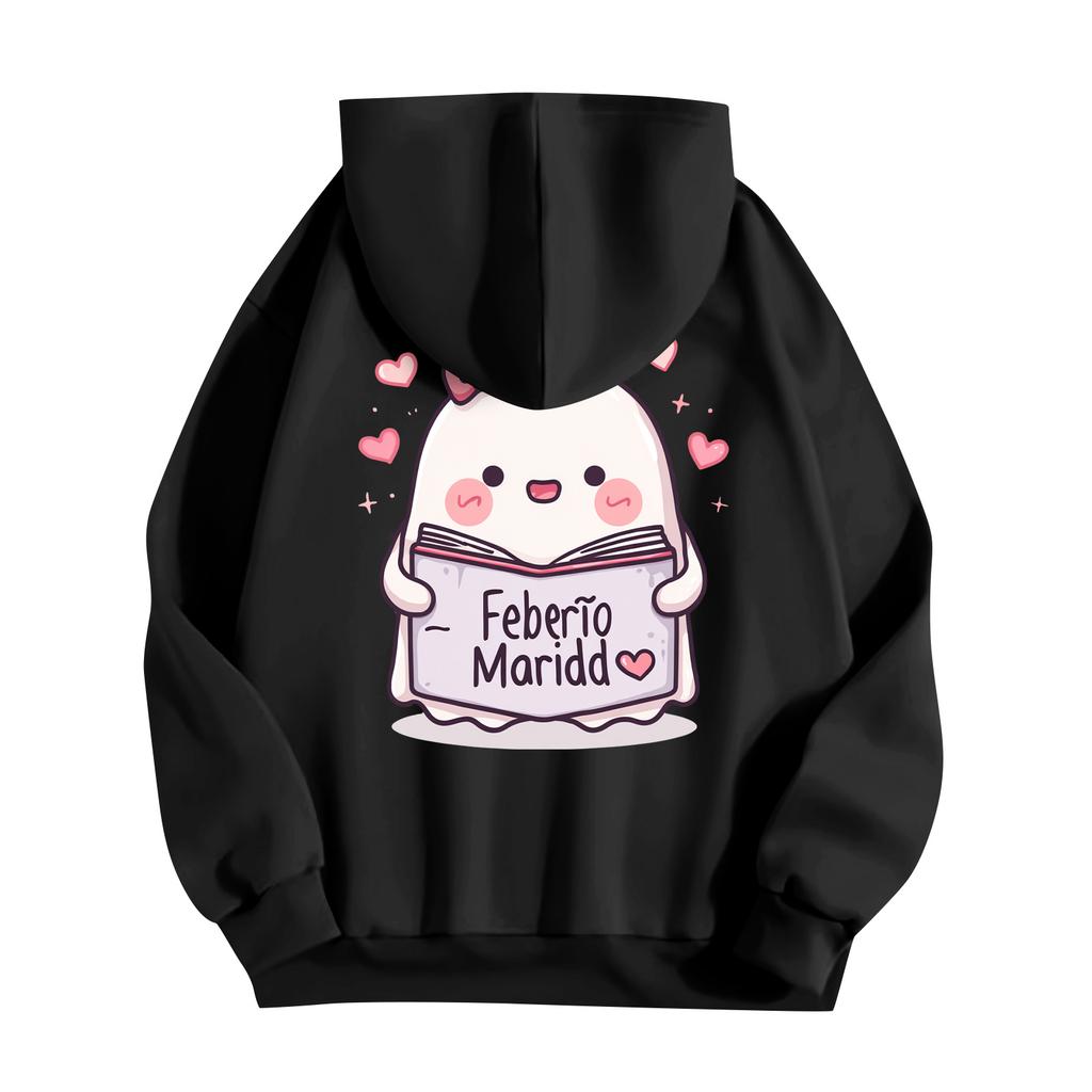 Children's Casual Fashion Halloween Print Long-Sleeved Hooded Sweatshirt
