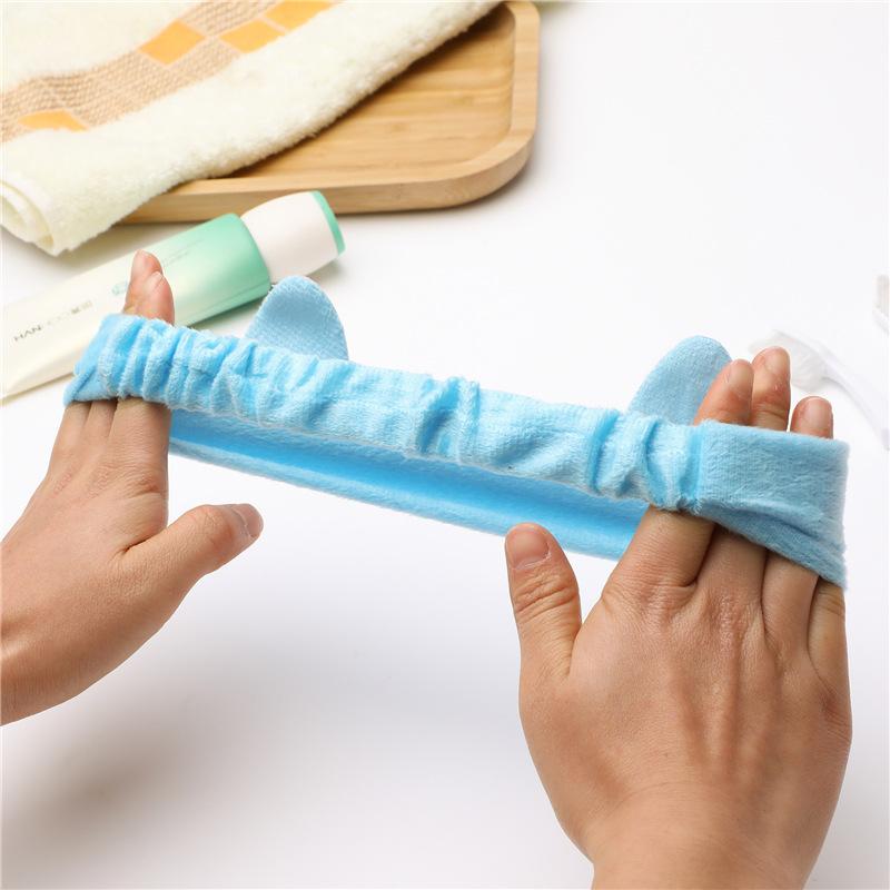 Cat Ears Hair Band Elastic Cat Makeup Face Mask Hair Cover Sports Scarf Bangs Scarf Headband