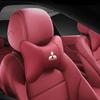 1 Stuks Autostoel Hoofdsteun Auto Logo Neksteun Voor Mitsubishi Lancer Ralliart ASX Mirage Pajero Xpander Attrage L200 Eclipse Cross