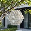 Realistic Wasp Nest Prop 3D Printed Red Hornet Decoy Nest, Weatherproof Physical Deterrent, for Porch Chemical-Free Hanging Fake Outdoor Eaves