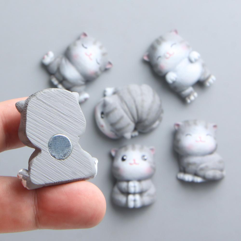 Resin Small Ocelot Magnet With Multiple Poses For Refrigerator Decor Gift And