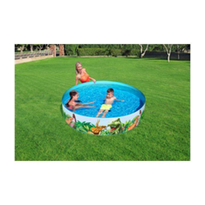 Bestway Starrer Pool für Kinder PVC Dinosaurier 183x38 cm +2 Jahre Garten 55022