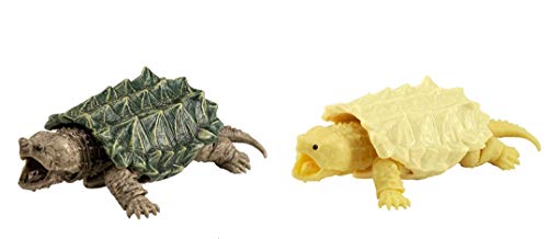 

Kame03 [2 Assorted Types (Alligator Turtle (Black) and Crocodile Turtle (Rusistic)] Bandai Gashapon