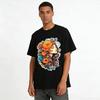 Bohemian Floral Girl Print Casual Breathable Crewneck Tee Pure cotton T-shirt