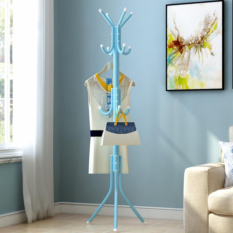 Bedroom Coat Rack, Floor Standing Clothes Hanger, Simple Hallway Clothes and Bag Rack, Creative Wrought Iron Clothes Hanger