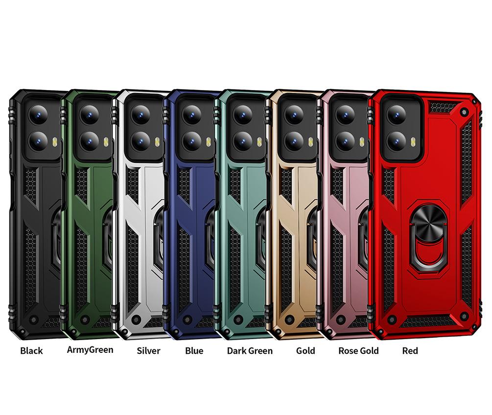 Armor Shockproof Case For Moto G 5G G Play Power Stylus 2024 G Pure Play Stylus G Power 2023 Metal Ring Cover