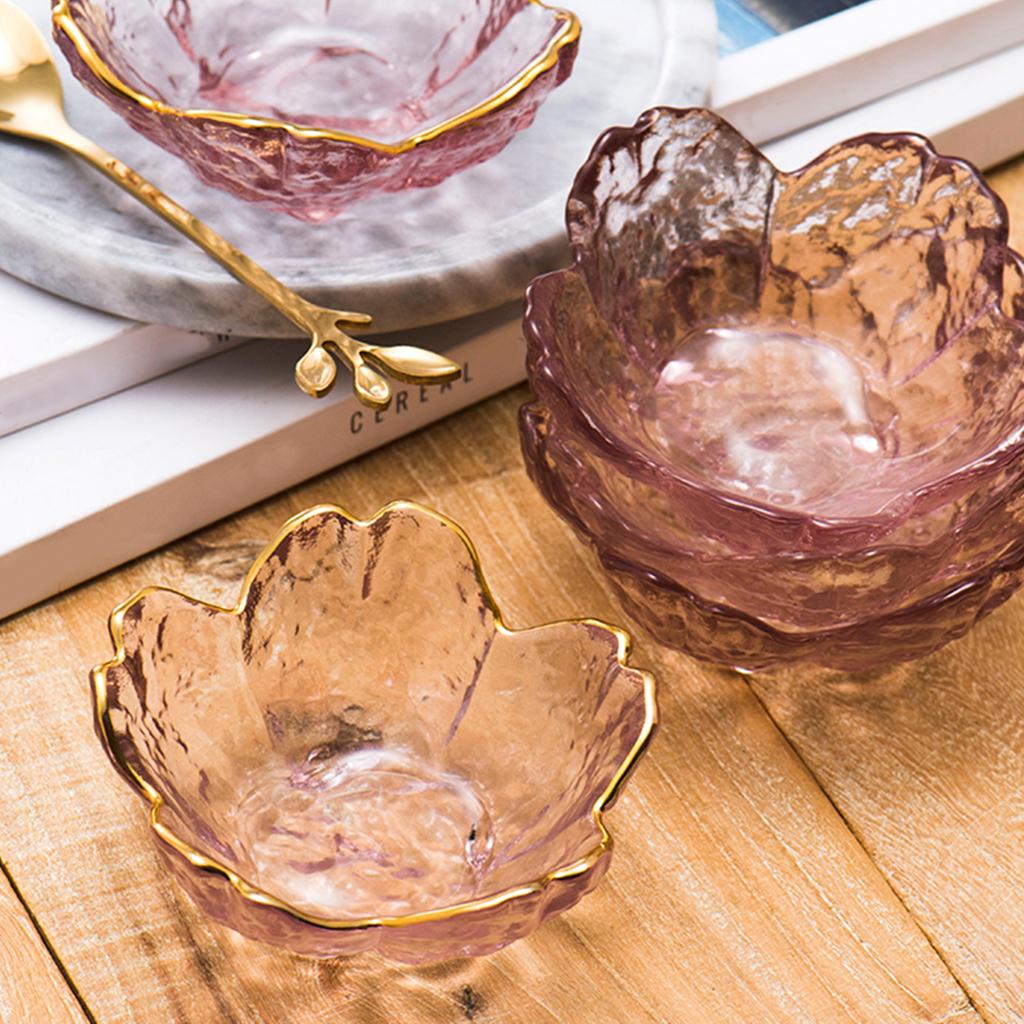 Fruit Bowls, Transparent Household Japanese Salad Glass Dessert , Vegetables,