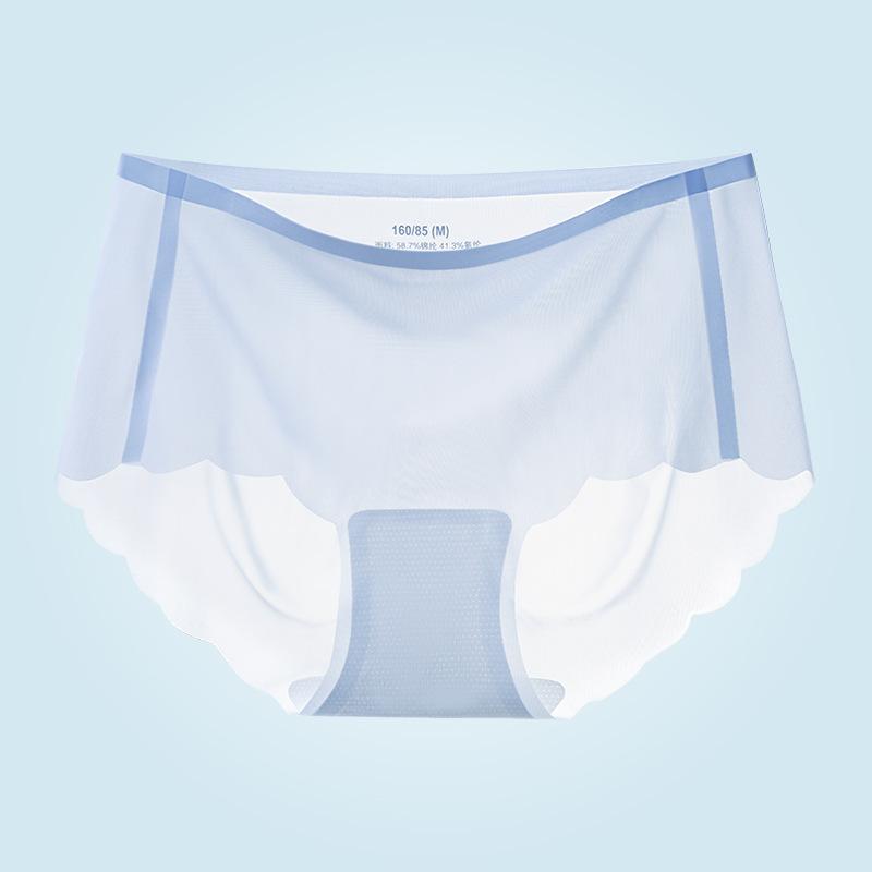 Super Cienka Maseczka do Twarzy Wygodne Majtki Oversize Oddychające ze Średnim Stanem Bezszwowe Antybakteryjne Figi Damskie
