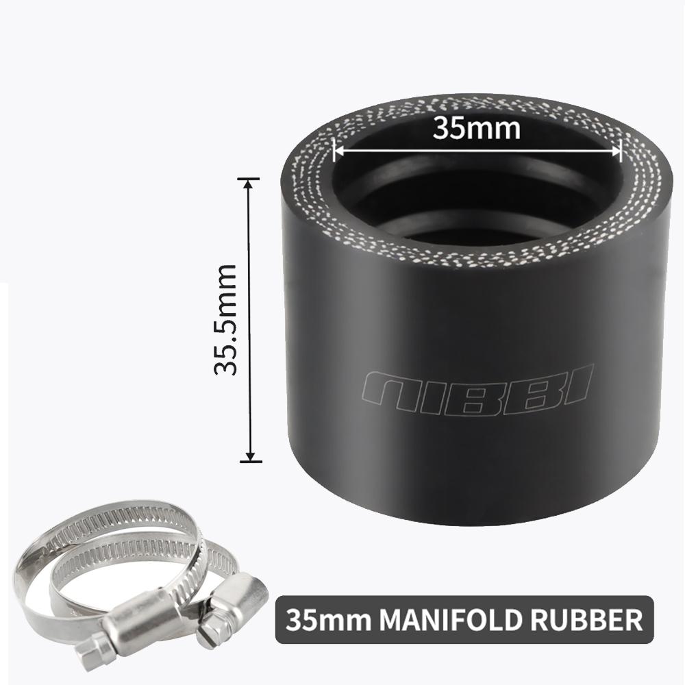 NIBBI Motorcycle Carburetor Rubber Adapter Inlet Intake Pipe Manifold 33mm to 40 mm fit for Keihin Mikuni NIBBI PE PWK Carb