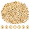 Brass Spacer Beads, Long-Lasting Plated, Round, Real 24K Gold Plated, 3.5mm, Hole: 1.4mm, 300pcs