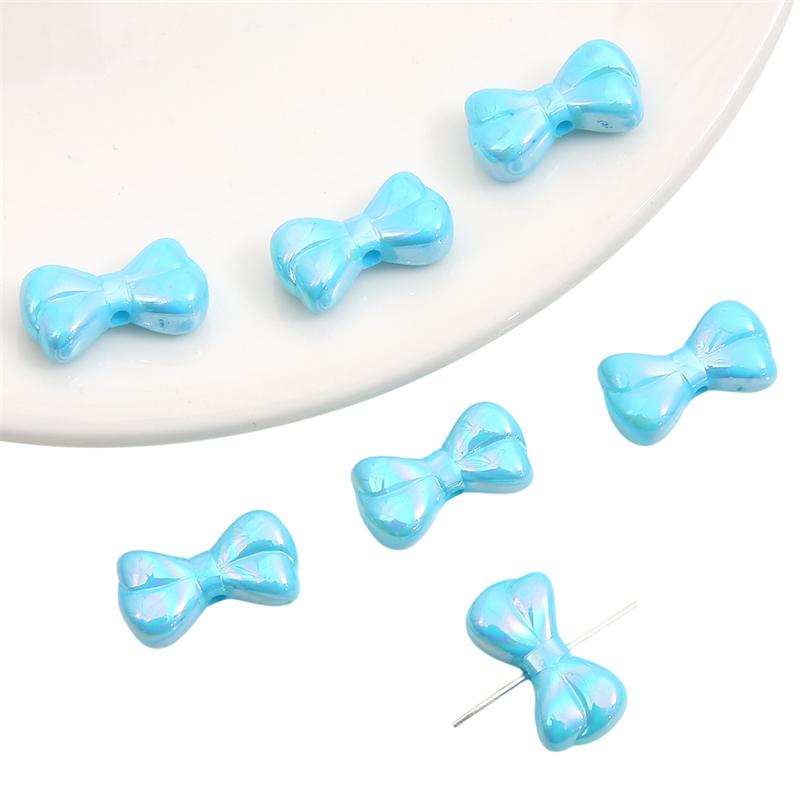 500Pcs Acrylic Beads Bow Charms Beads For DIY Bracelet Necklace Jewelry Making