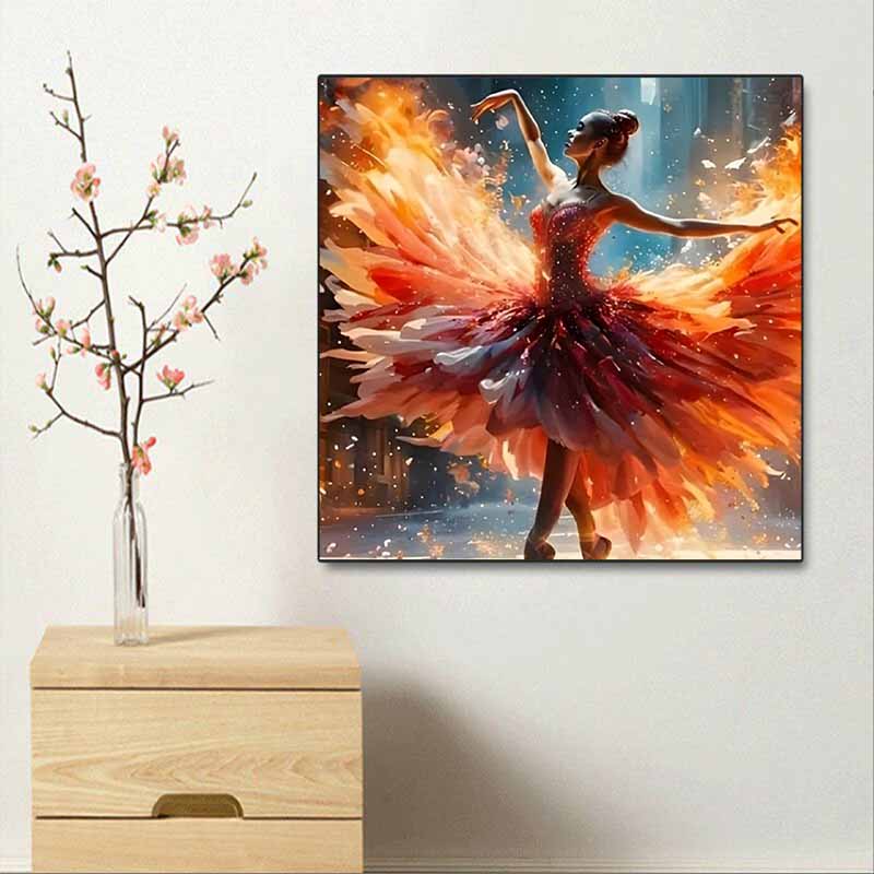 New Arrival 5D DIY Full Circle Diamond Painting "Dance" Embroidery Cross Stitch Home Decor Gift