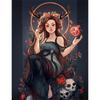 2026 New Witch Diamond Painting Girl 5D Diamond Full Drill Stitch Complete Set Crystal Handicraft Gift Home Decor
