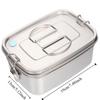 Leakproof Cover Stainless Steel Lunch Box 304 Stainless Steel Portable Food Container  School