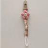 Cute Baby Pacifier Chain Plaid Embroidery Pacifier Clips Cute Flower Dummy Nipple Holder  Toddler