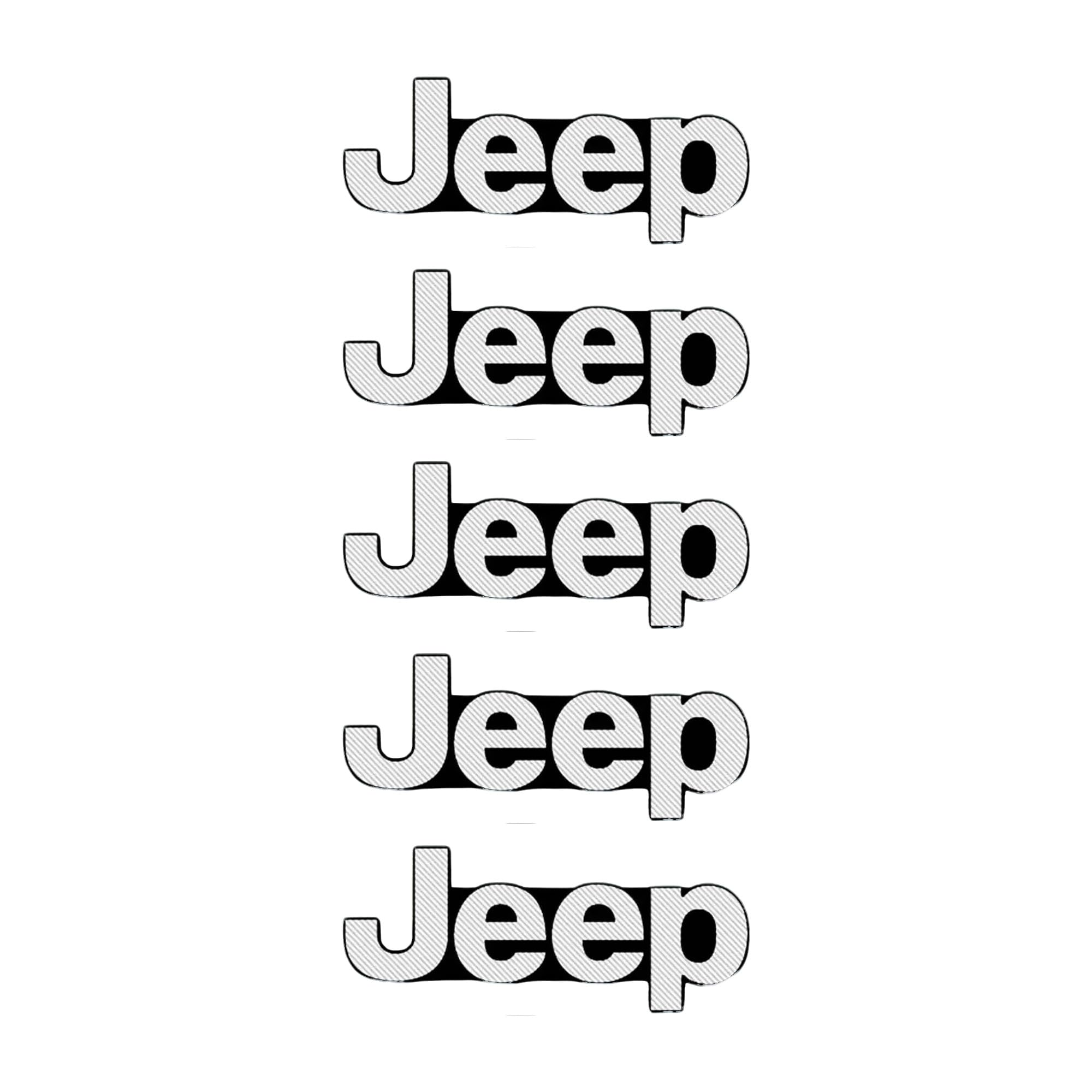 

DEVENTORZ Наклейка с логотипом автомобильного гудка Jeep Наклейка для украшения логотипа автомобиля Набор из 5 штук 3D