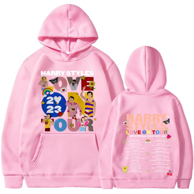 New Love on Tour Koncert Mikina Harajuku Hip Hop Velké Mikiny Unisex Y2k Oblečení Dlouhý rukáv Mikiny s kapucí Streetwear