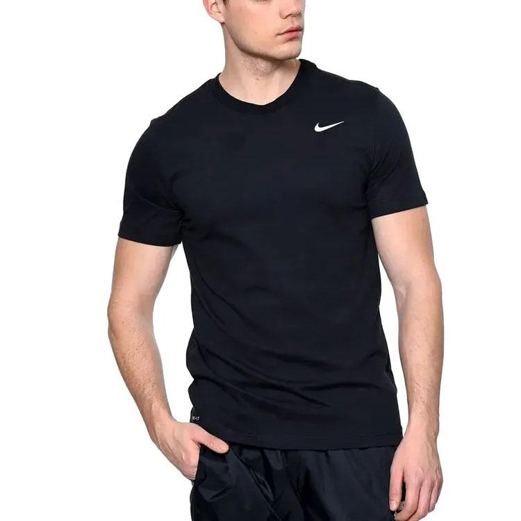 Nike Dry Tee Dfc Crew Solid Casual Sports Short Sleeve T-Shirt Men Tops Black AR6029-010