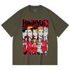 230 g/m² 100% Baumwolle Haikyu V8 Nekoma High Druck Unisex Schweres Baumwoll-T-Shirt