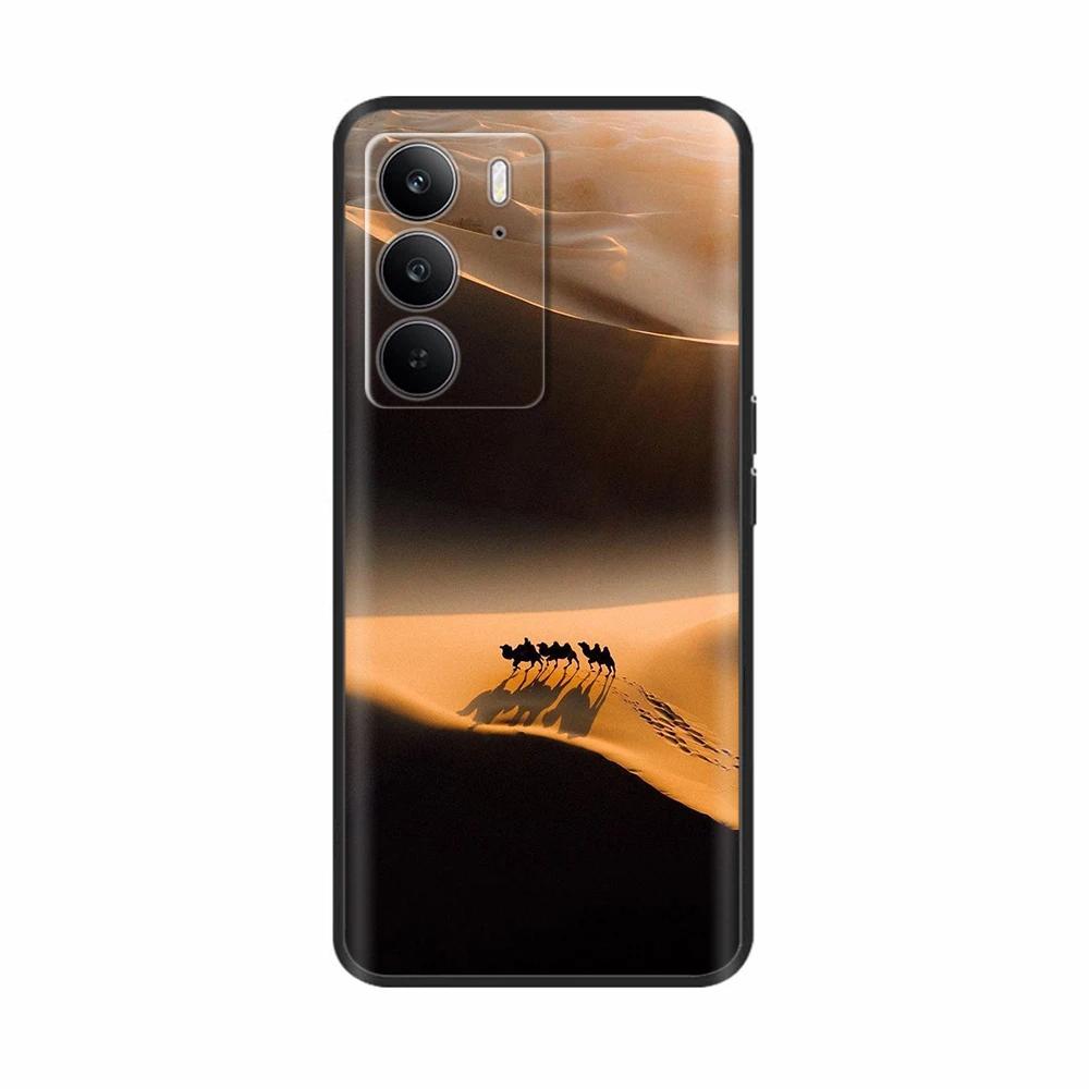 For Realme 14x 5G Phone Cases Funny Camera Protection Soft Liquid Silicone Back Cover for Oppo Realme C75 4G realmeC75 Fundas