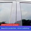 8pcs Carbon Fiber Pattern Vehicle Specific Fit Plastic Car Window Pillar Stickers for VW Passat (2011-2018) Window Surface, Protects Center Pillar,