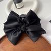 Shark Clip Big Bow Hairgrips Beige Black Grasping Clip Creative Hair Claw  Women Girl Gift