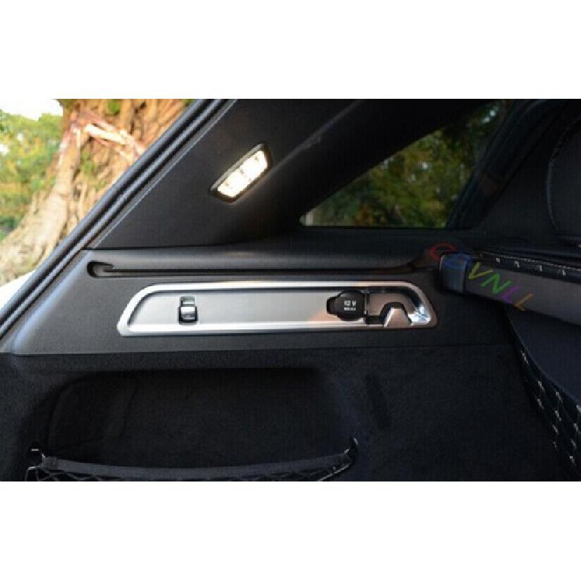 For Mercedes-Benz GLC 2016-2021 Steel Silver Rear Door Trunk Hook Frame Trim 2X