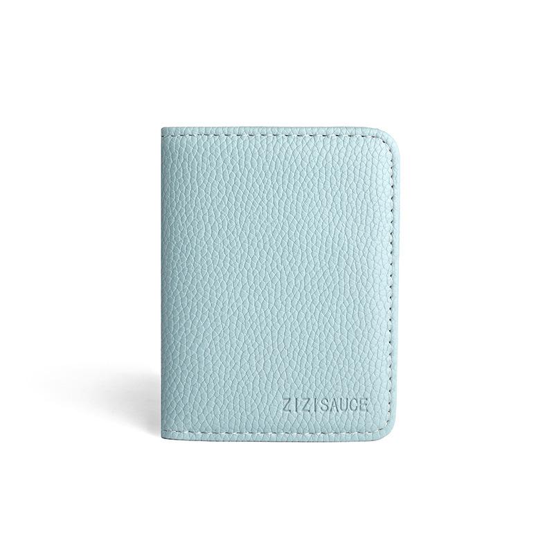 Multi-card Slot Solid Color Portable PU Leather Card Case Universal Bank Credit Card ID Bus Card Holder Travel Organizer Wallets