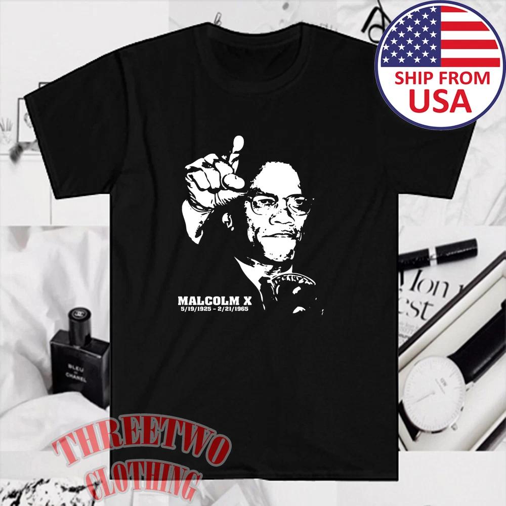 Malcolm X Black Panther Party Men s Black Size S to 5XL XS