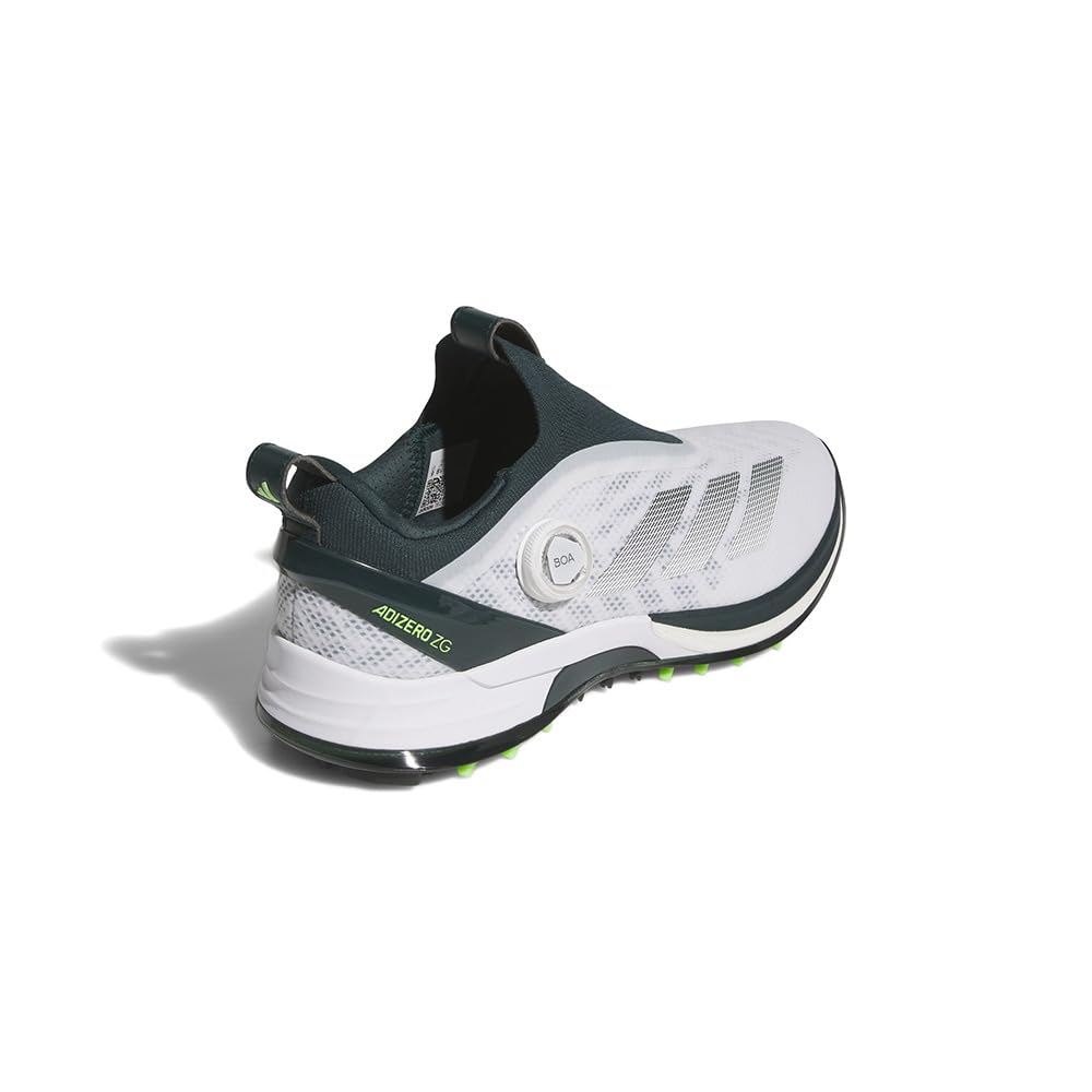 Adidas Golf Adizero Zed Z 25 Boa Golf Size Cm Men's Shoes, White/Aurora Ivy/Lime Burst, 24.5