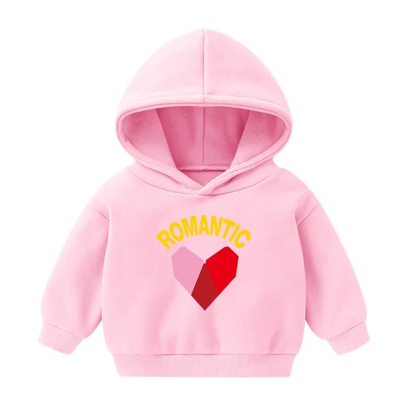 Latest Fall/winter Children's Warm Hooded Sweater with Fashionable Cartoon Prints - Boys' and Girls' Warm Fleece Hoodie