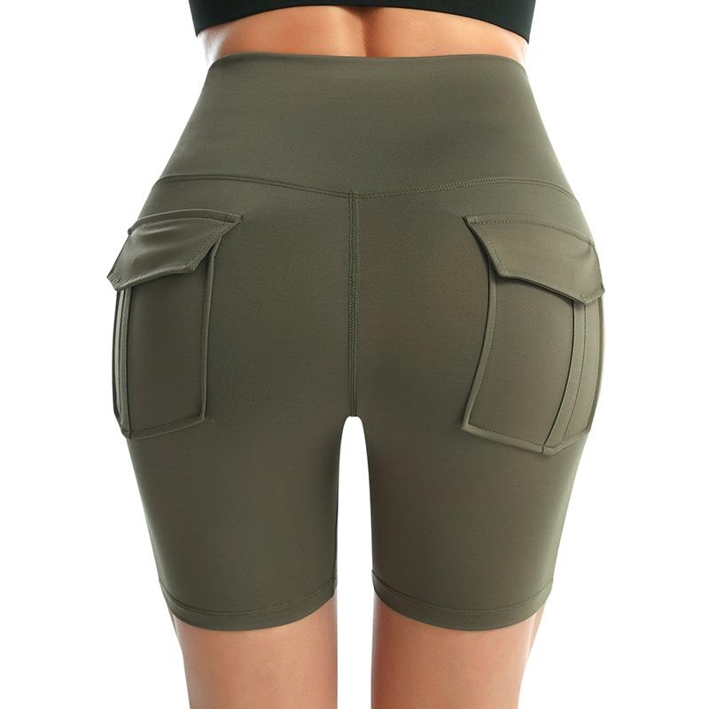 4 Colors Women's Yoga Shorts High Waist Fitness Quick Drying Gym Workout Running Tight Sports Pants