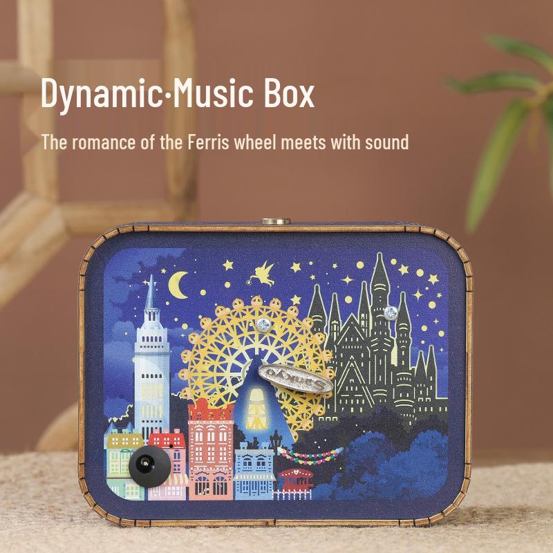 

Shanghai City Music Box Night Light - Birthday Gift & Home Decor Ornament